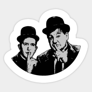 laurel & hardy Sticker